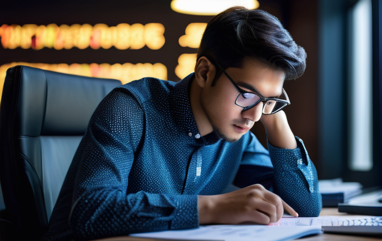 AI 학습자의 자기계발 플랜 - **Prompt:** A focused young adult, dressed in smart casual attire, sits at a modern, well-lit desk, ...