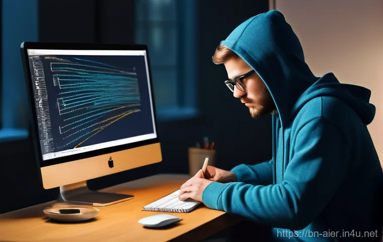 AI 개발자를 위한 코딩 테스트 팁 - **Prompt: "A creative AI prompt engineer, wearing stylish yet comfortable clothing (such as a cardig...