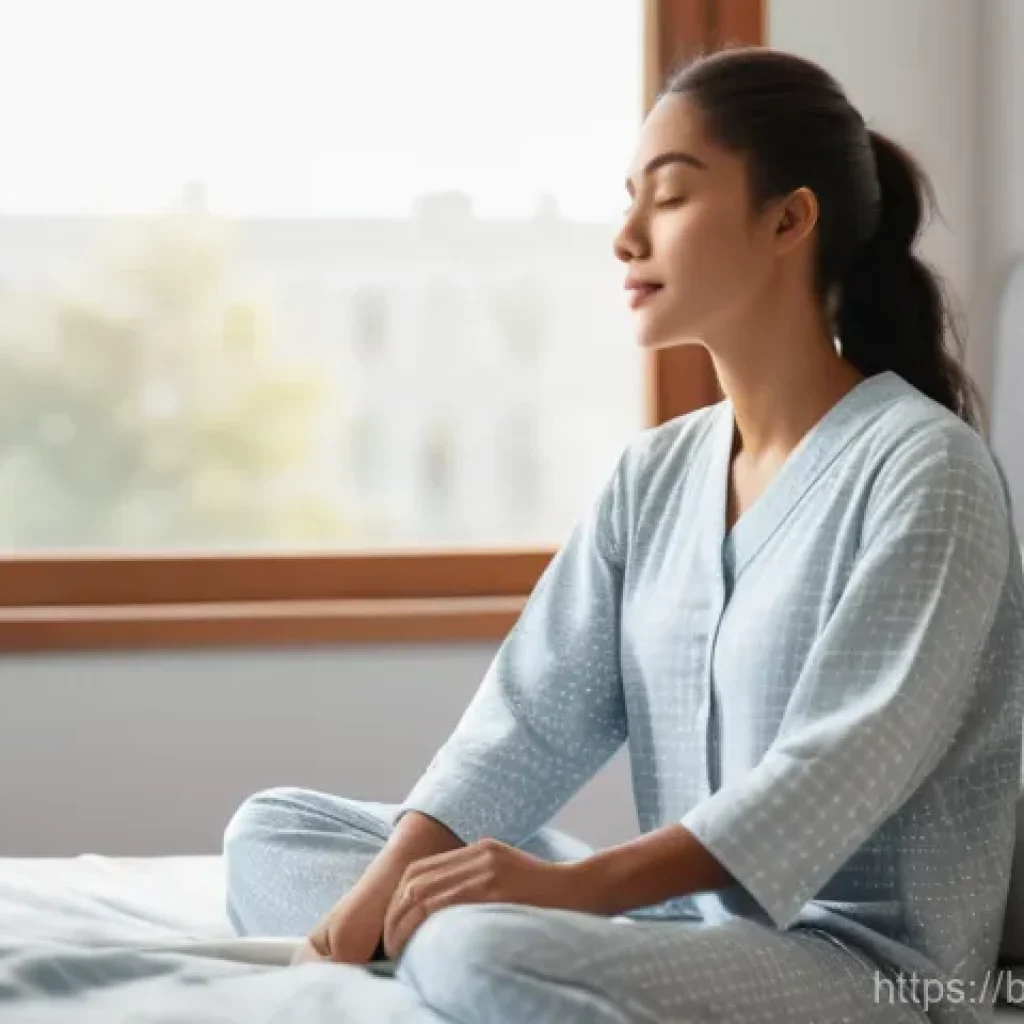 인공지능을 활용한 인간 컴퓨터 상호작용 사례 - **Prompt:** A cozy, sunlit bedroom scene in the morning. A young woman, dressed in modest, long-slee...