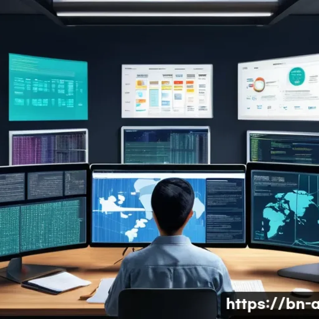 AI 프로젝트에서 데이터 전처리 중요성 - A detailed digital illustration of a professional data scientist working on data cleaning for an AI ...