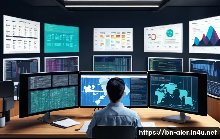 AI 프로젝트에서 데이터 전처리 중요성 - A detailed digital illustration of a professional data scientist working on data cleaning for an AI ...