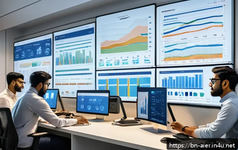 AI 관련 데이터셋 활용법 - A detailed illustration of a diverse data scientist team collecting data from various sources like s...